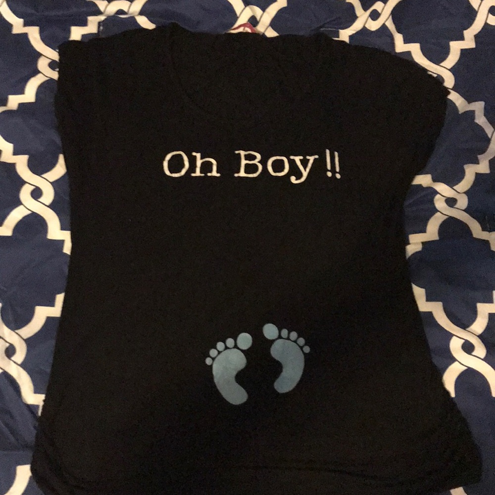Oh boy maternity shirt.